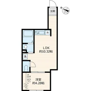 ERFOLG東成瀬【1階】の間取り