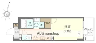 K.CURACION【4階】の間取り