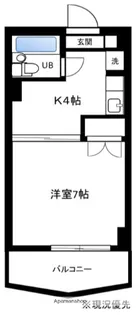 厚木メゾンドパンセ【5階】の間取り
