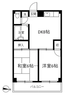神奈川県横浜市磯子区岡村4丁目【マンション】の間取り