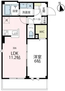 メゾンブランシュオダワラ【306号室号室】の間取り