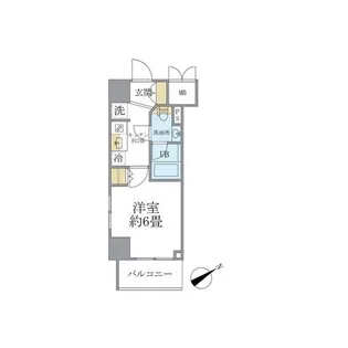 レスピール川崎【13階】の間取り