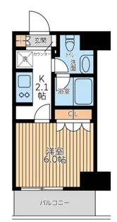 CITY LUX TOBE【7階】の間取り