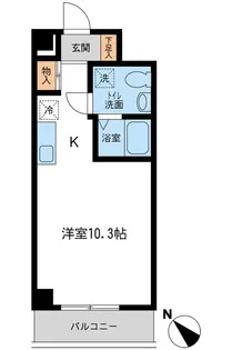 JMFレジデンス新横浜【10階】の間取り