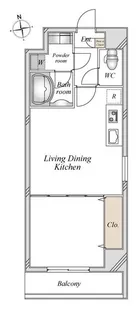 LOC’S YOKOHAMA BAYSIDE【0615号室】の間取り