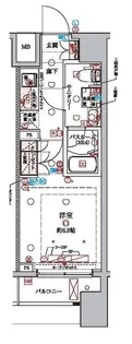 ラクラス横浜【9階】の間取り