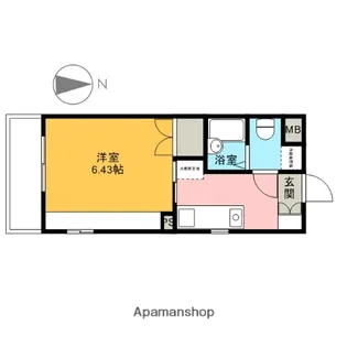 バージュアル武蔵小杉【2階】の間取り