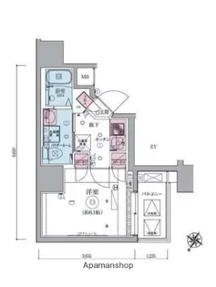 リヴシティ横濱生麦【7階】の間取り