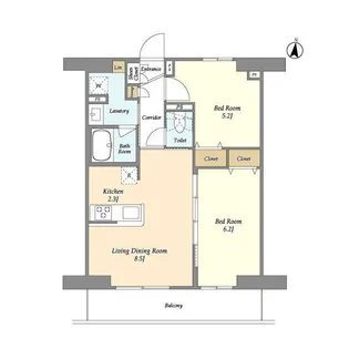 LIBR GRANT 藤沢【8階】の間取り