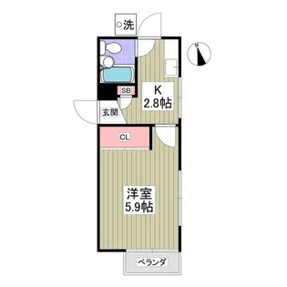 ヒルサイドフジ【1階】の間取り
