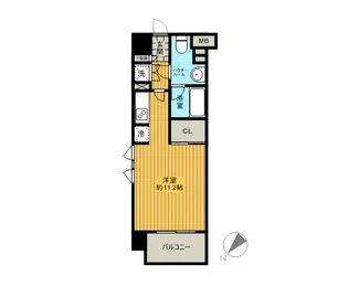 カスタリア大森【0801号室】の間取り