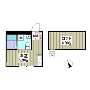 BEAMS富岡東N【1階】の間取り