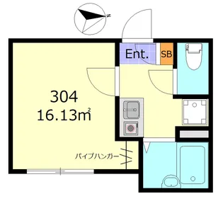 ライスフラワー羽田【3階】の間取り
