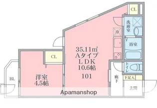TALIESIN FD【1階】の間取り
