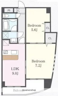 プロ・デ・フォンテ【4階】の間取り