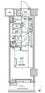 LEXE AZEST横濱関内【2階】の間取り
