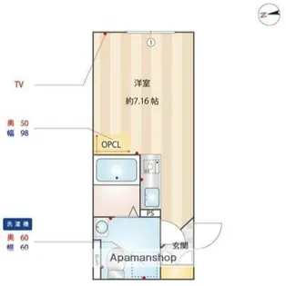 ラ・メゾンクレール【1階】の間取り