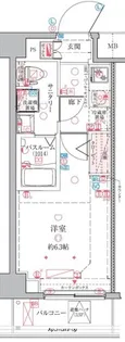 クレヴィスタ横浜綱島【5階】の間取り