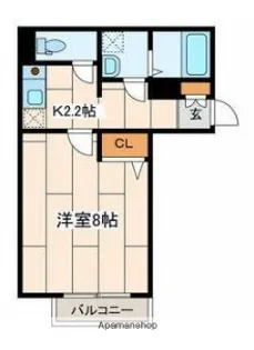 メープルハイツ【1階】の間取り
