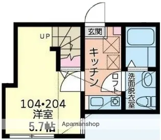 フォーマルハウト二俣川Ⅱ【2階】の間取り