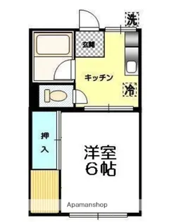 シティハイム開盛Ⅰ【2階】の間取り