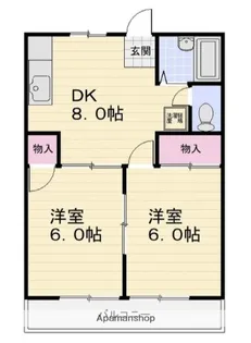 仰玉園【2階】の間取り