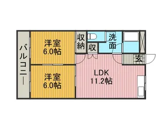 サンセリーテ桜森【3階】の間取り
