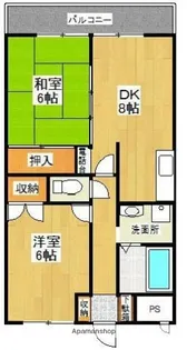 メゾンカワベ【2階】の間取り
