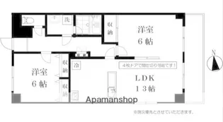 アークス藤沢【3階】の間取り