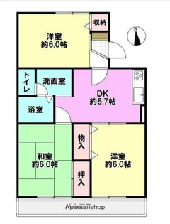 ドミール湘南A【2階】の間取り