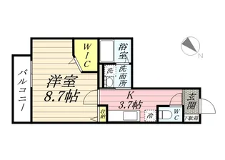 モンシャトー【3階】の間取り