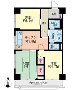 ポートハイム戸塚【3階】の間取り
