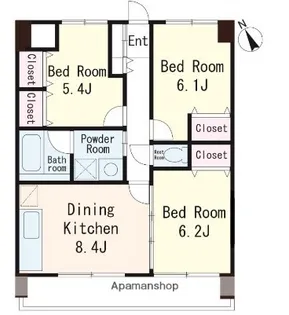 フローレンハイム【3階】の間取り