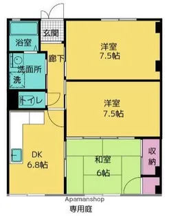 パレス富士湘南【1階】の間取り