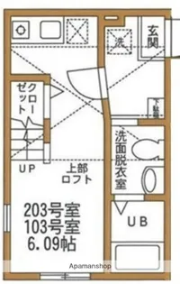 ハーミットクラブハウス常盤公園【1階】の間取り