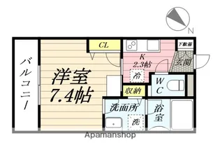シャーメゾンゆめが丘壱番館【3階】の間取り