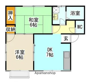 メゾンクレール【2階】の間取り