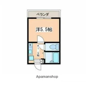 フラット七里【3階】の間取り