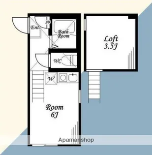 ユナイト石川町アッシュフォード【1階】の間取り
