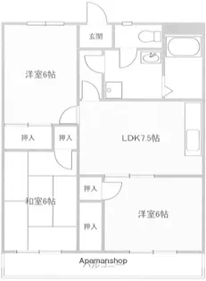 エトワール湘南【3階】の間取り