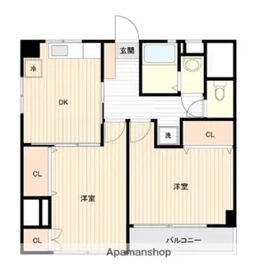 マルセンビル【3階】の間取り