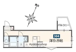 MELDIA原当麻Ⅱ【3階】の間取り