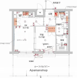 ハーモニーレジデンス武蔵小杉フォレストスクエア【4階】の間取り