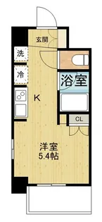 レジディア川崎【6階】の間取り