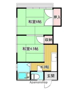 杉田アパート【2階】の間取り