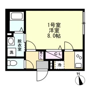 アサナミ相模原中央【2階】の間取り