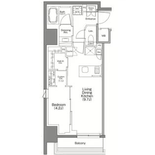 ザ・パークハビオ横浜白楽【10階】の間取り