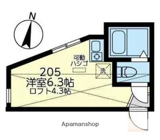 ユナイト富岡マリーゴールド【1階】の間取り