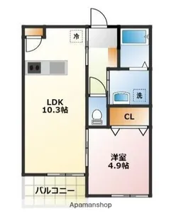 メゾン ドゥ レーヴⅠ【3階】の間取り