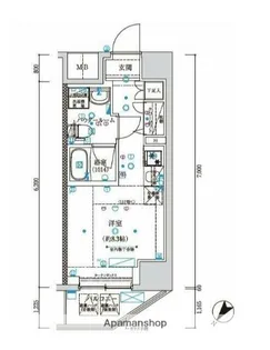 スパシエエール横浜【2階】の間取り